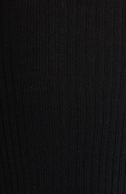 Polo Ralph Lauren Cotton Blend Rib Knee High Socks In Black