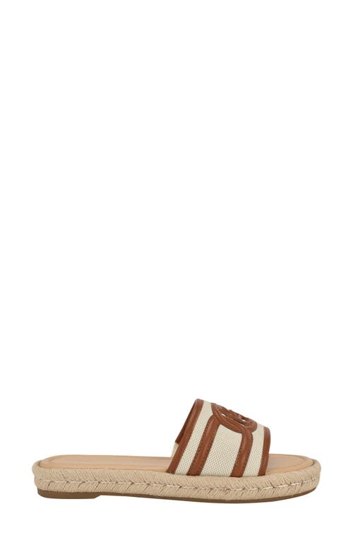Tommy Hilfiger Hadjea Espadrille Slide Sandal In Natural/british Tan