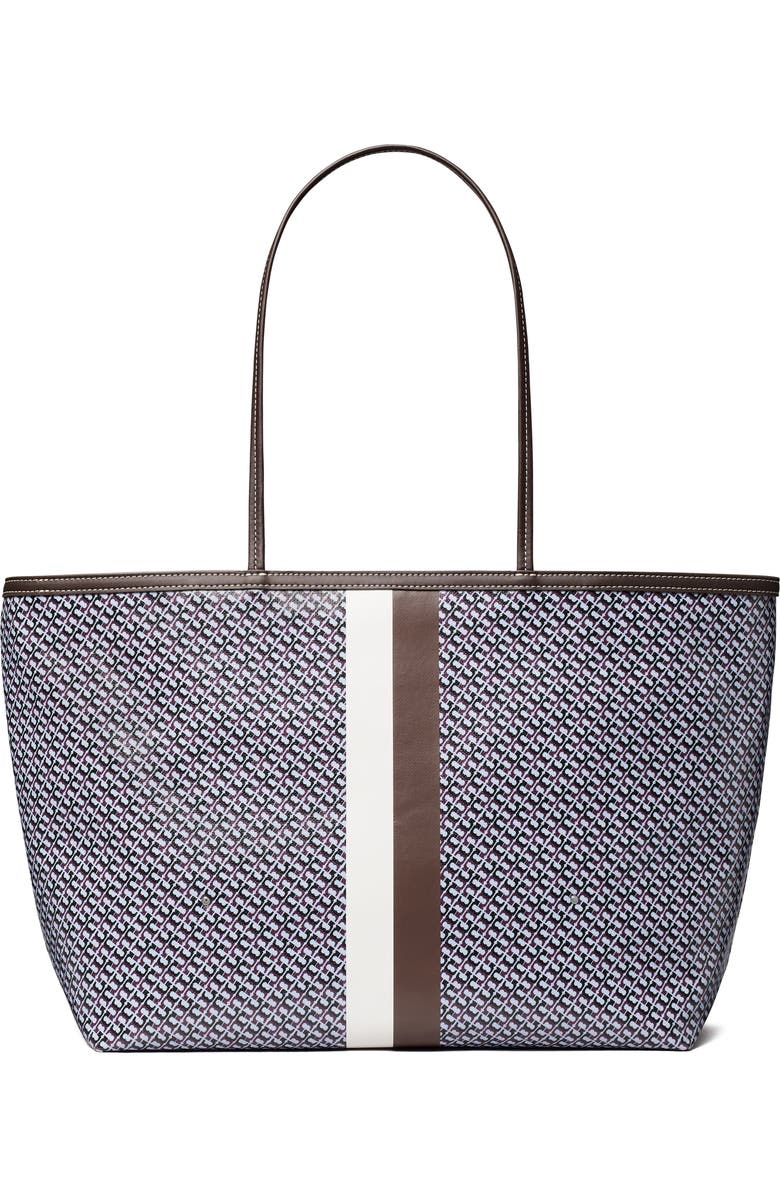 Tory Burch The Racer Tote, Alternate, color, Blue Printed