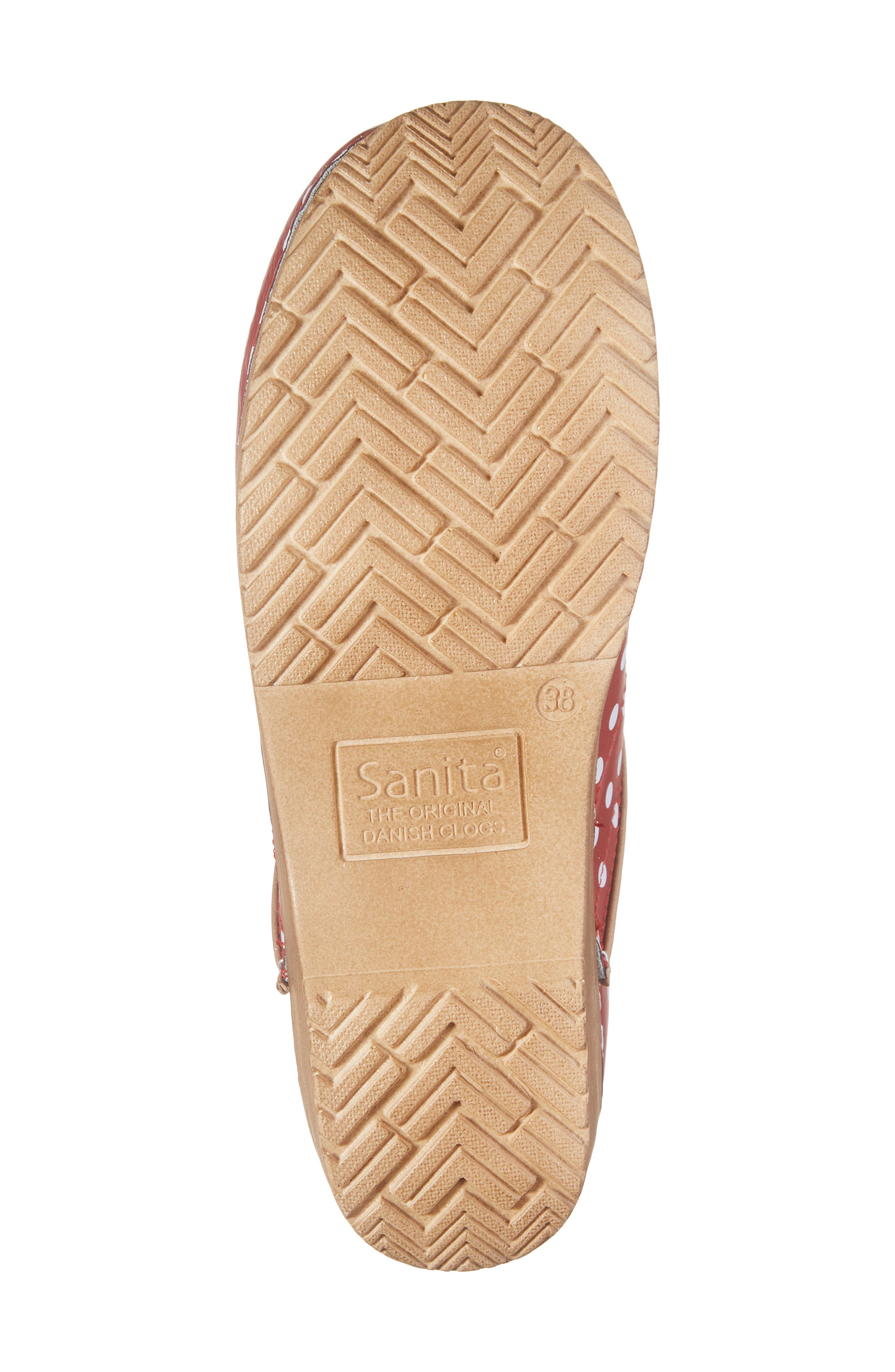 Roxbury Polka Dot Clog, Alternate, color, RED