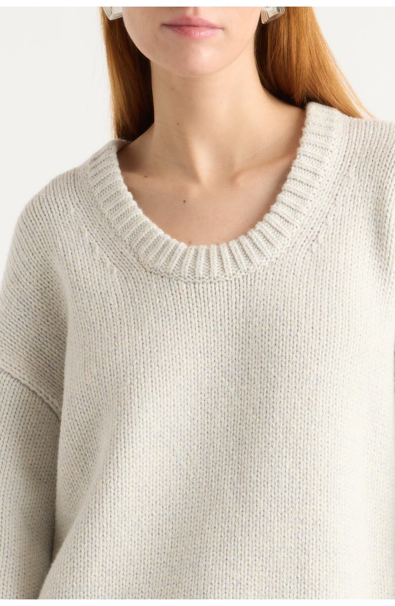 Modern Citizen Archie Deep U-Neck Sweater, Alternate, color, Nimbus