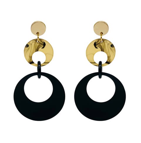 Swinging Circle Drop Earrings