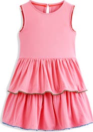 Mini Boden Kids' Tiered Cotton Jersey Sundress