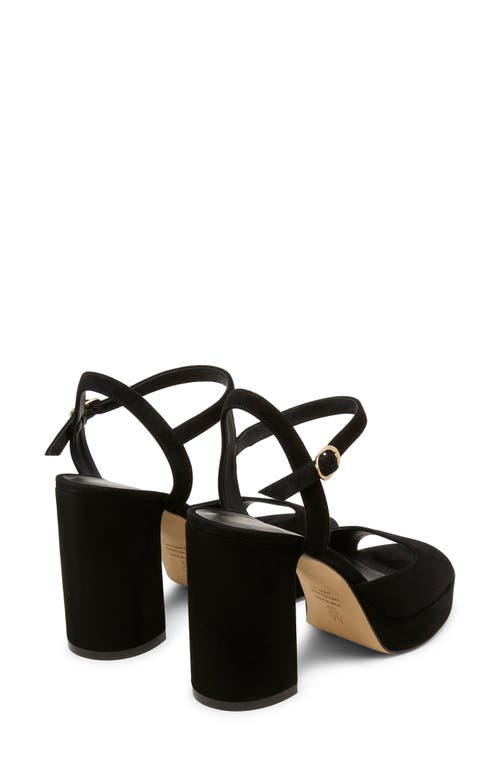 Stuart Weitzman Dayna Ii Platform Sandal In Black