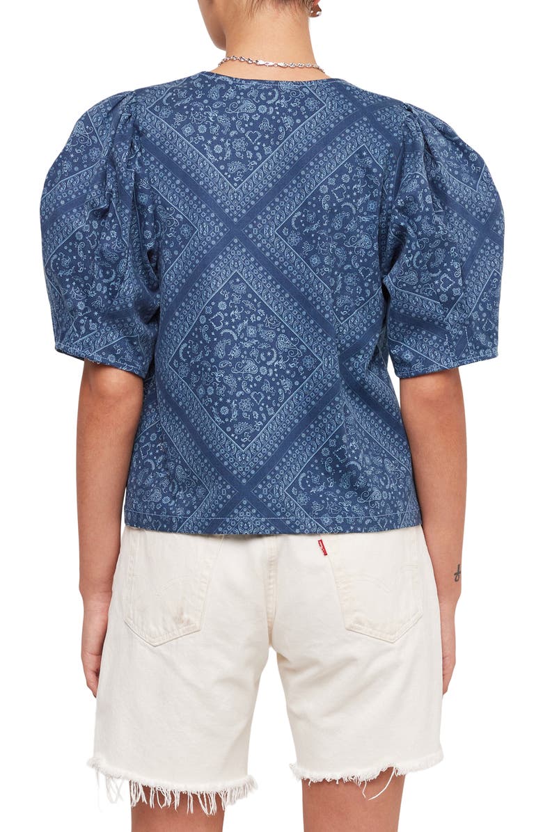 FIFTEEN TWENTY Print Puff Shoulder Top, Alternate, color, Print