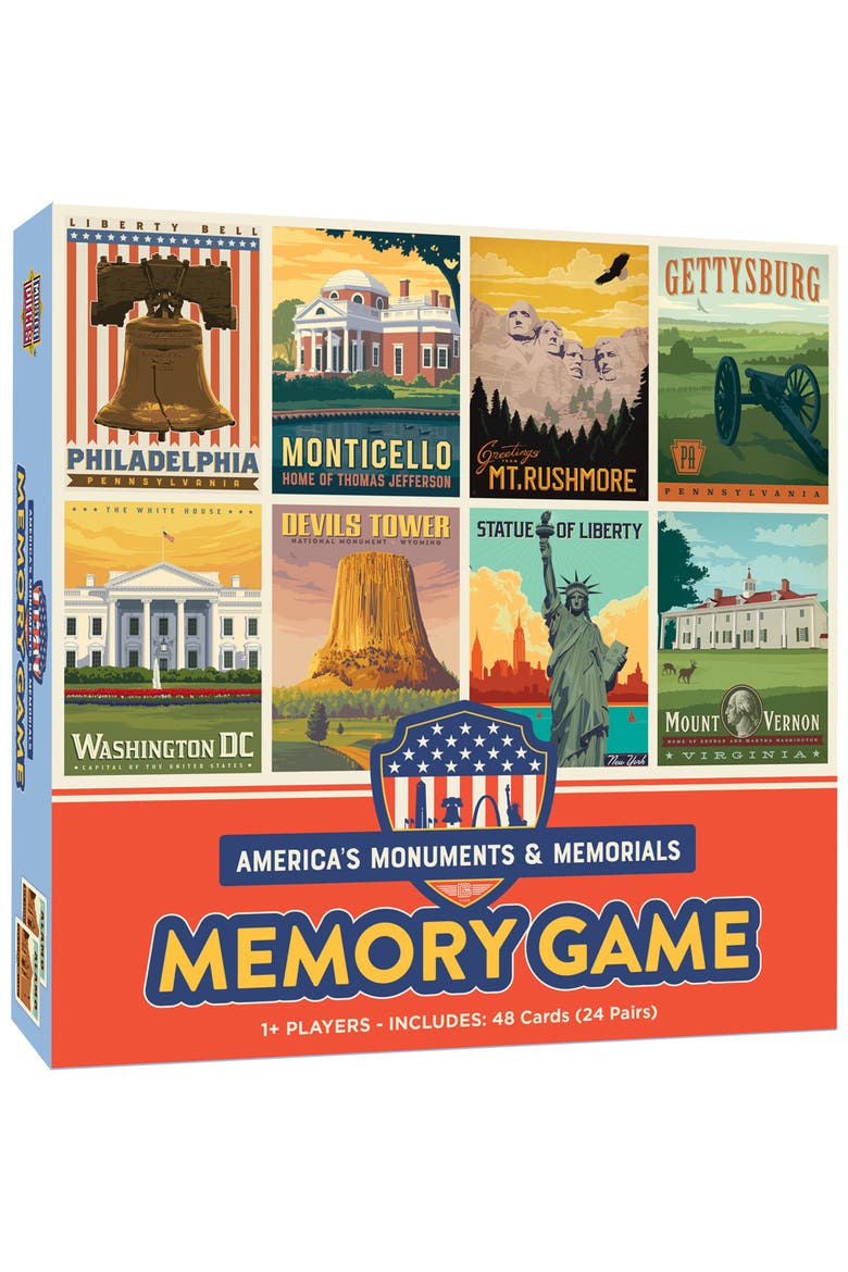 Monuments & Memorials Memory Game, Main, color, Multicolor
