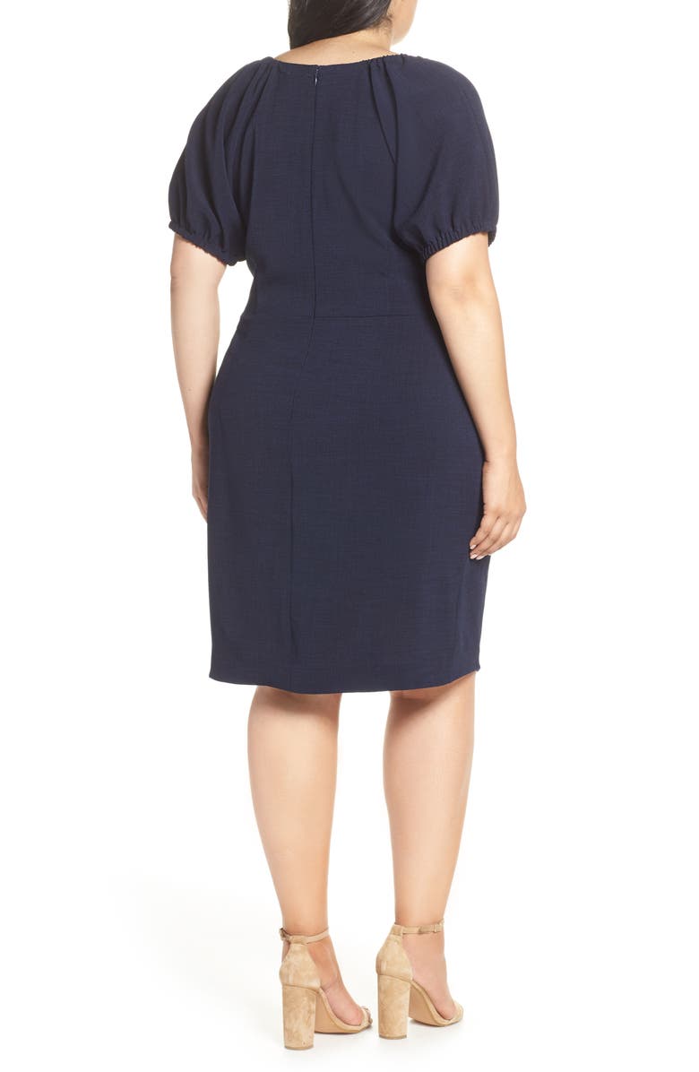 Chelsea28 Ruffle Front Sheath Dress, Alternate, color, 