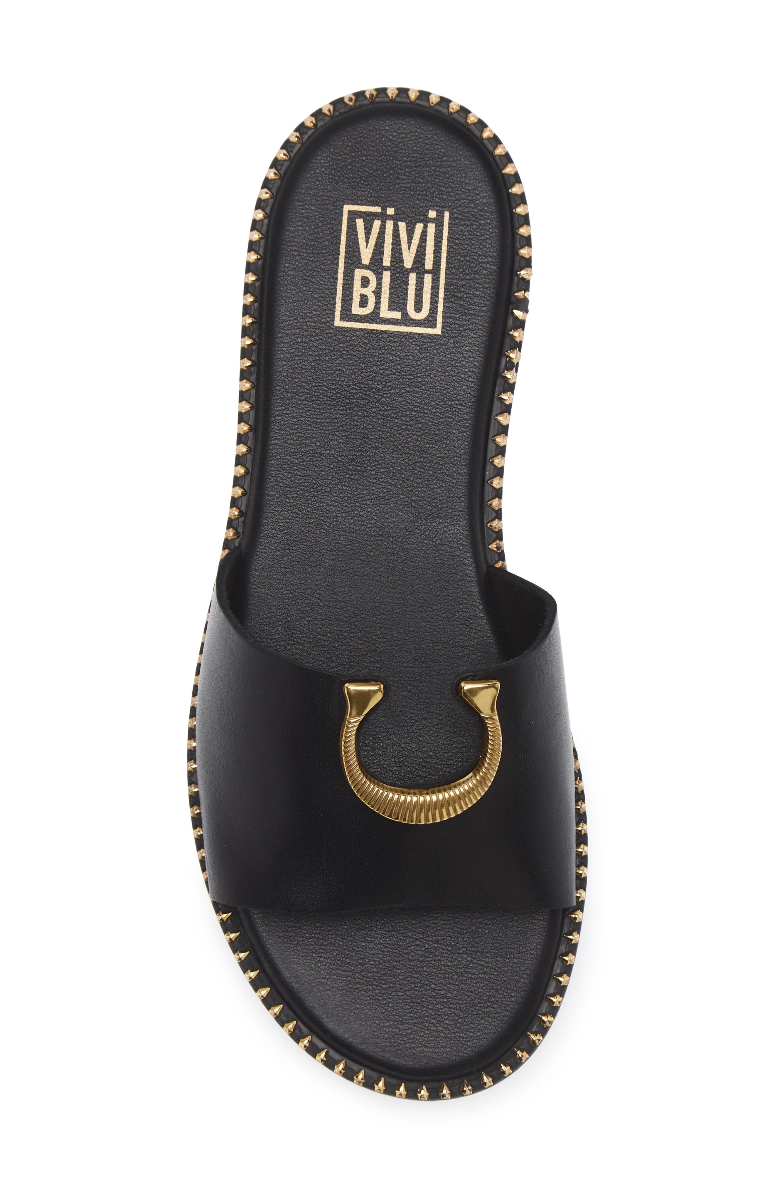 VIVI BLU Acacia Slide Sandal, Alternate, color, Black
