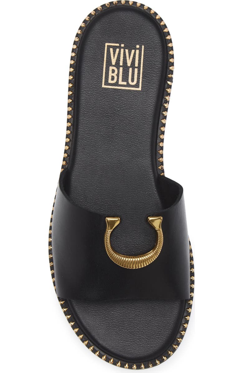 VIVI BLU Acacia Slide Sandal, Alternate, color, Black