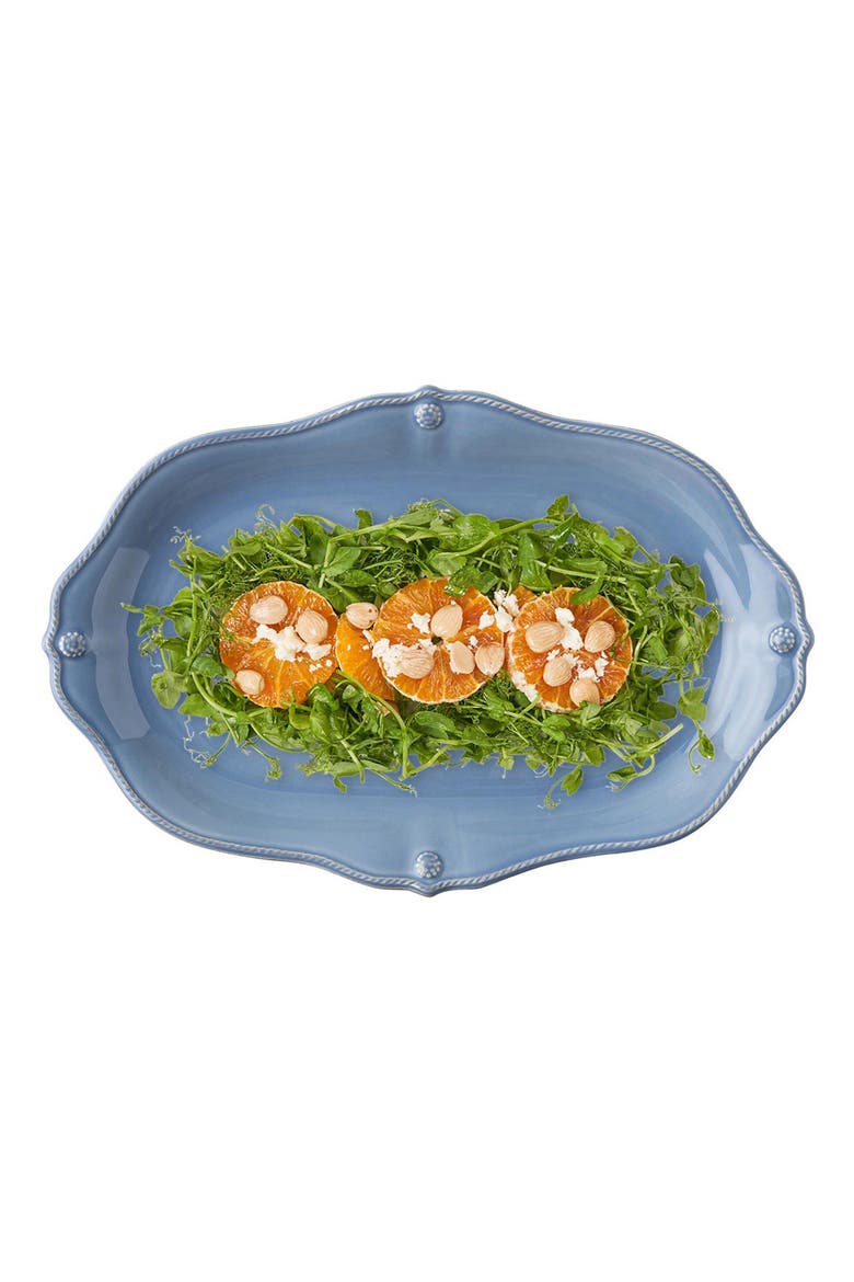 Berry & Thread Scalloped Platter, Alternate, color, CHAMBRAY