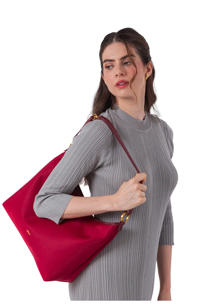 Esthera Rider Nylon Hobo Bag, Alternate, color, Green