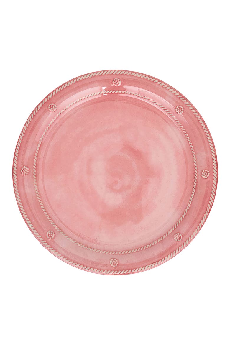 Berry & Thread Set of 4 Melamine Dinner Plates, Alternate, color, CORAL