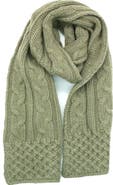 Portolano Chunky Cable Knit Scarf