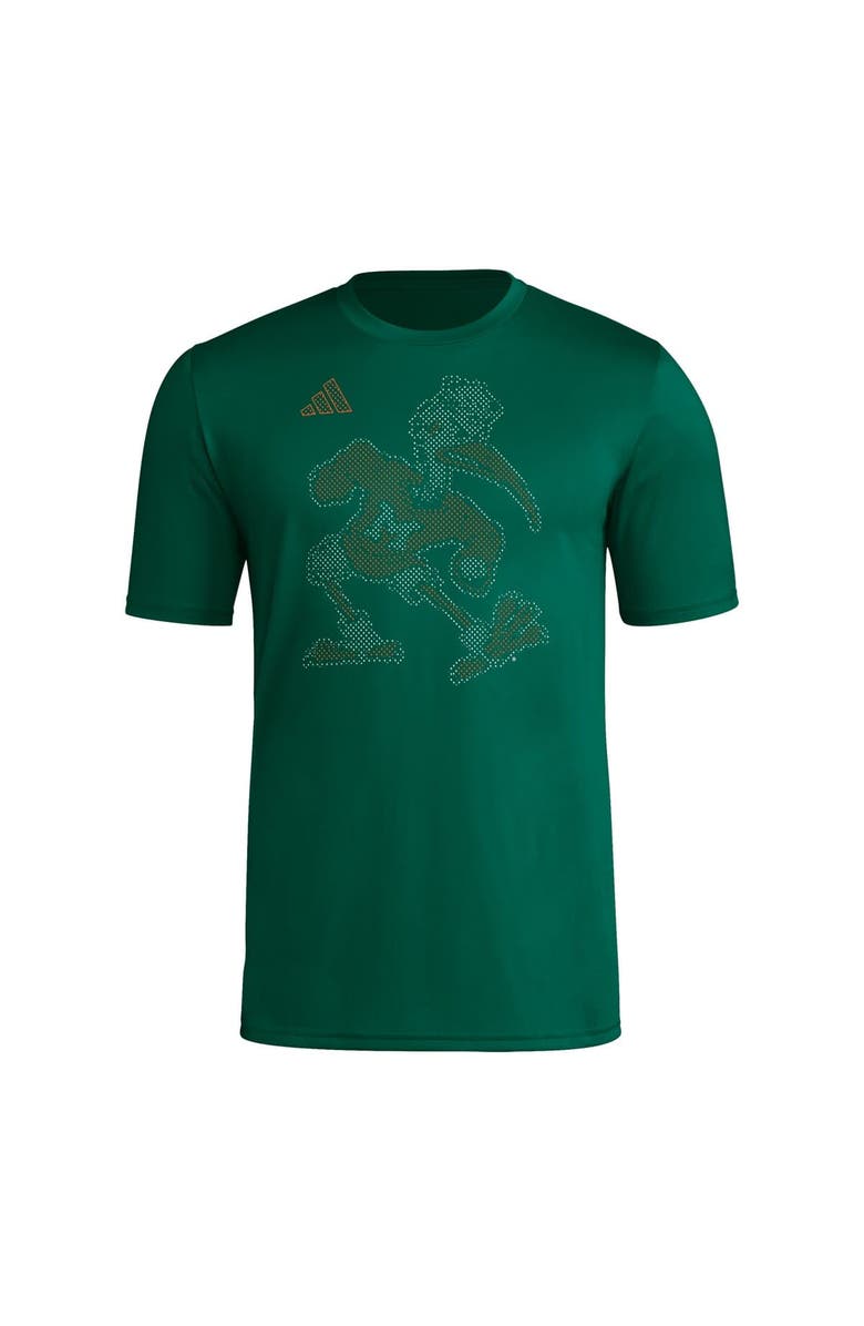 adidas Men's adidas  Green Miami Hurricanes Locker Local Impression T-Shirt, Alternate, color, 