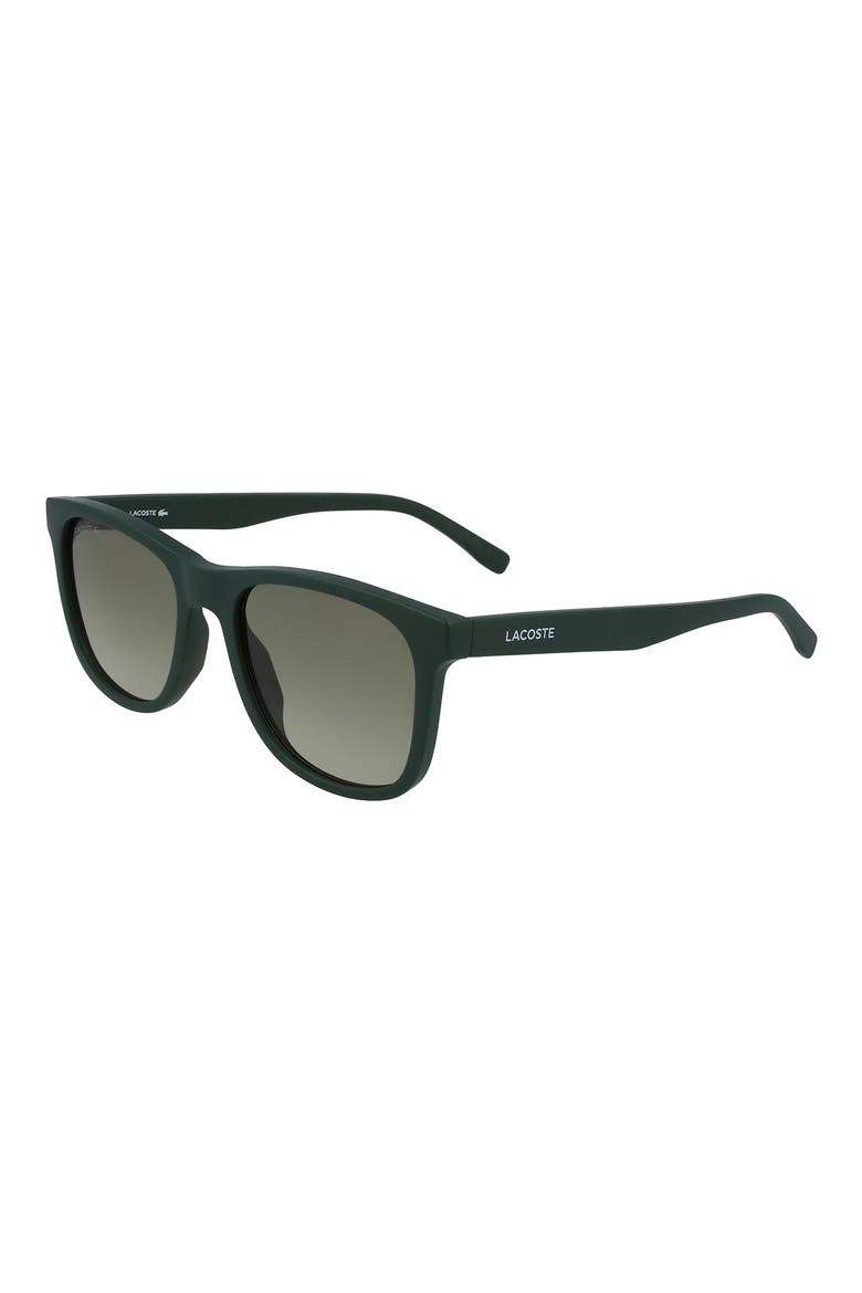 53mm Square Sunglasses, Alternate, color, MATTE GREEN