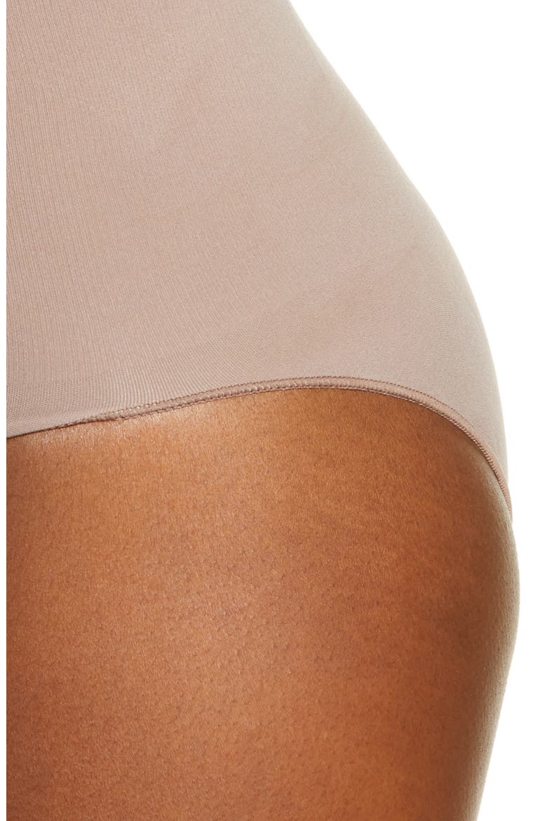 Sculpting High Waist Briefs, Alternate, color, UMBER
