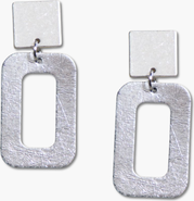 Nickel & Suede Logan Earrings