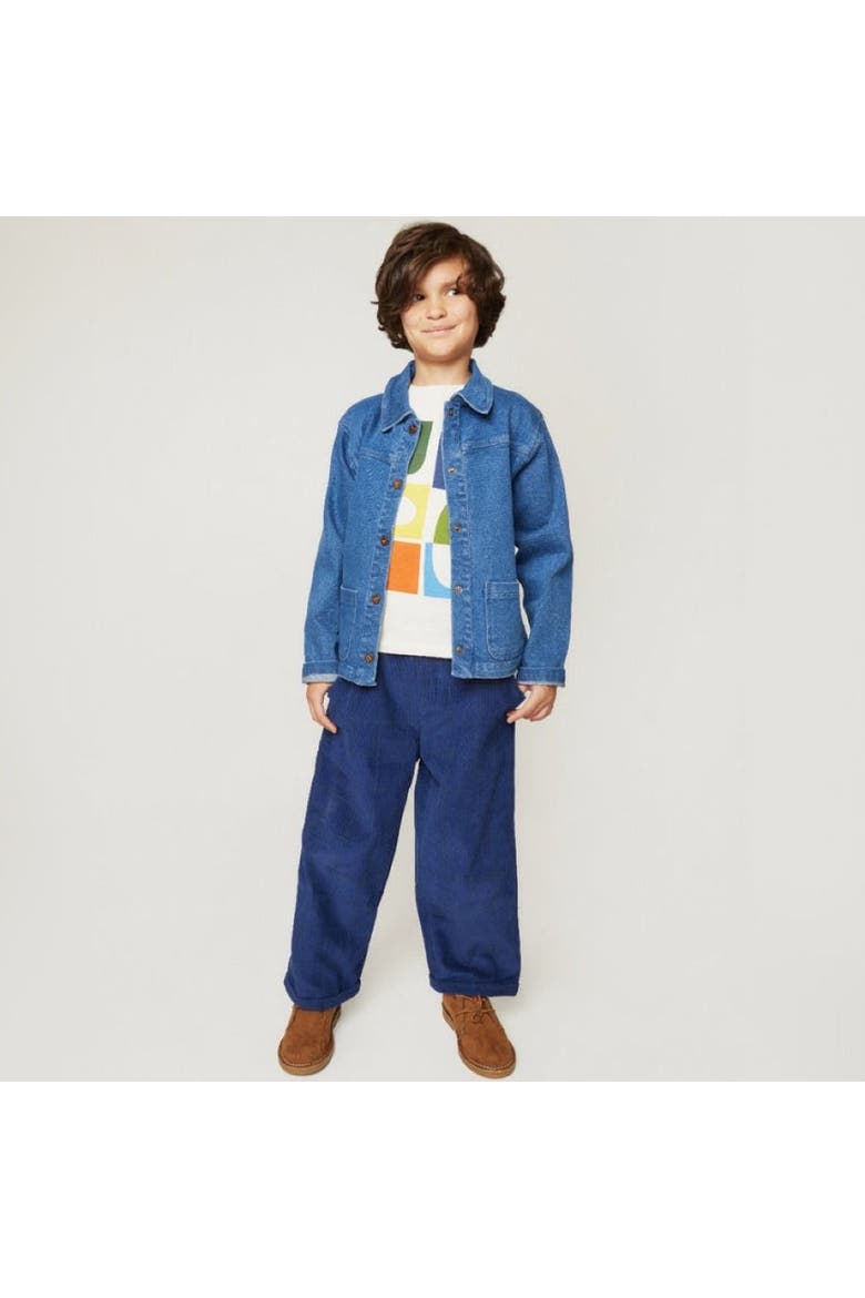 Grid Corduroy Pant, Alternate, color, Navy