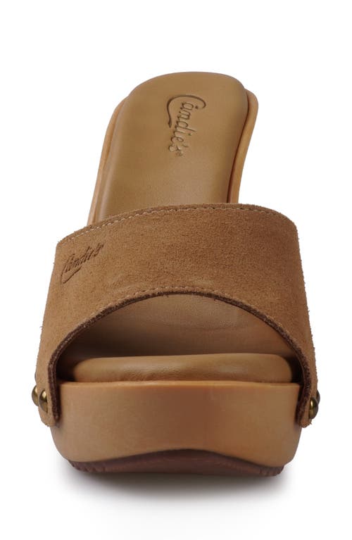 Candies Candie's Viviana Platform Sandal In Sand Suede