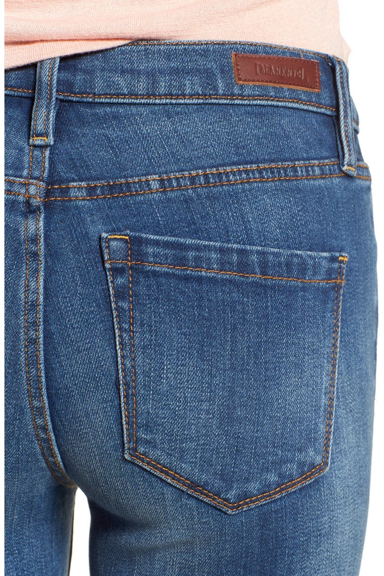 The Great Jones Raw Hem Skinny Jeans, Alternate, color, ONE SHADE UP MED WASH