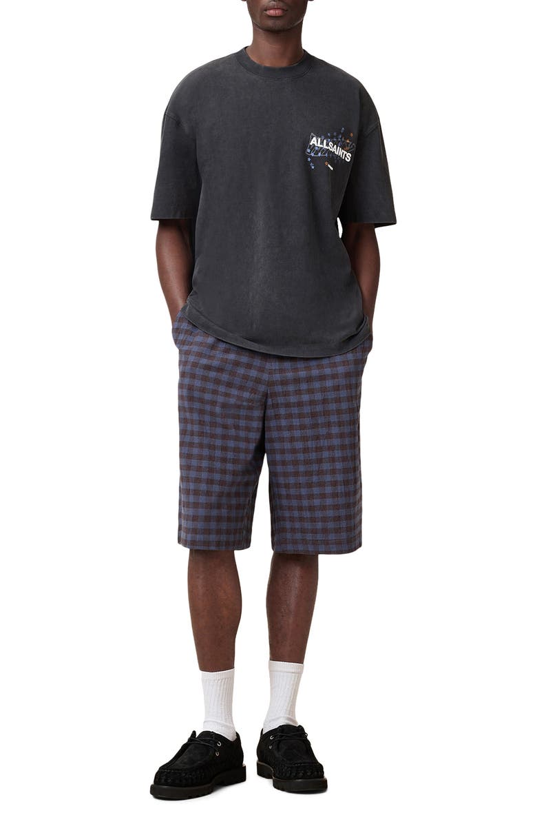 AllSaints Wavy Short Sleeve Crewneck Graphic T-Shirt, Alternate, color, 