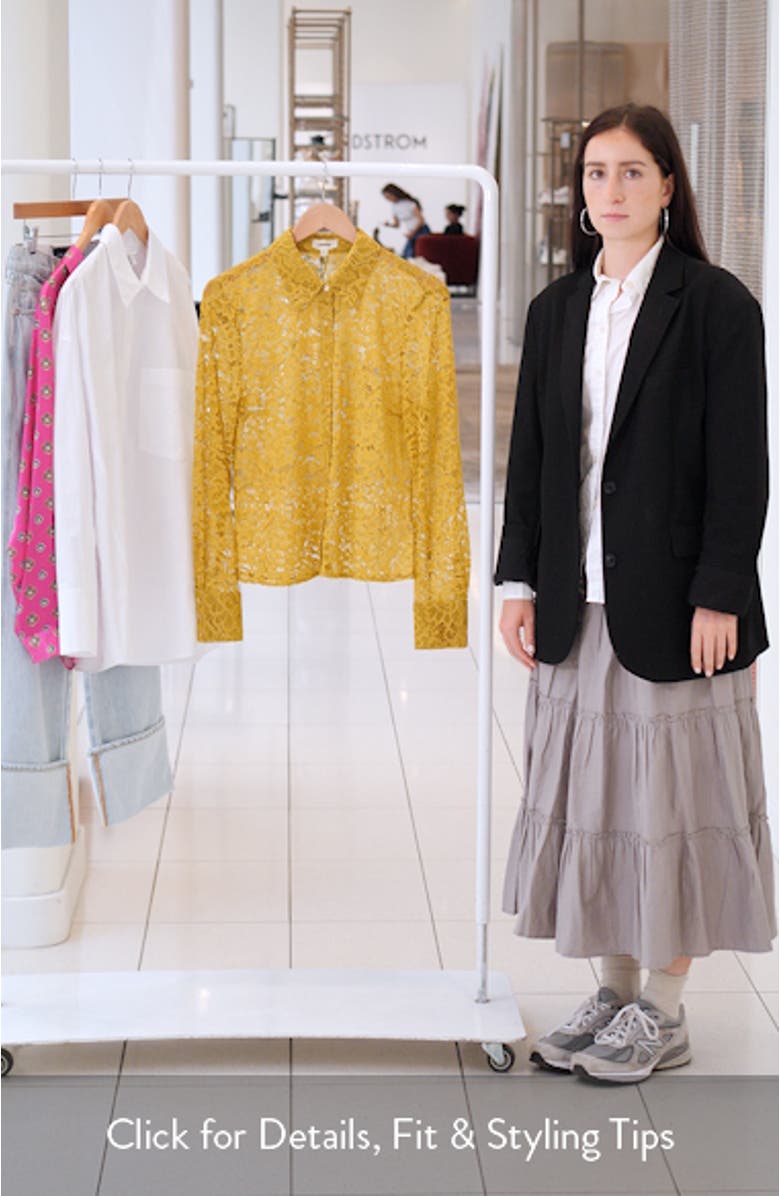 Maia Lace Button-Up Shirt, sales video thumbnail