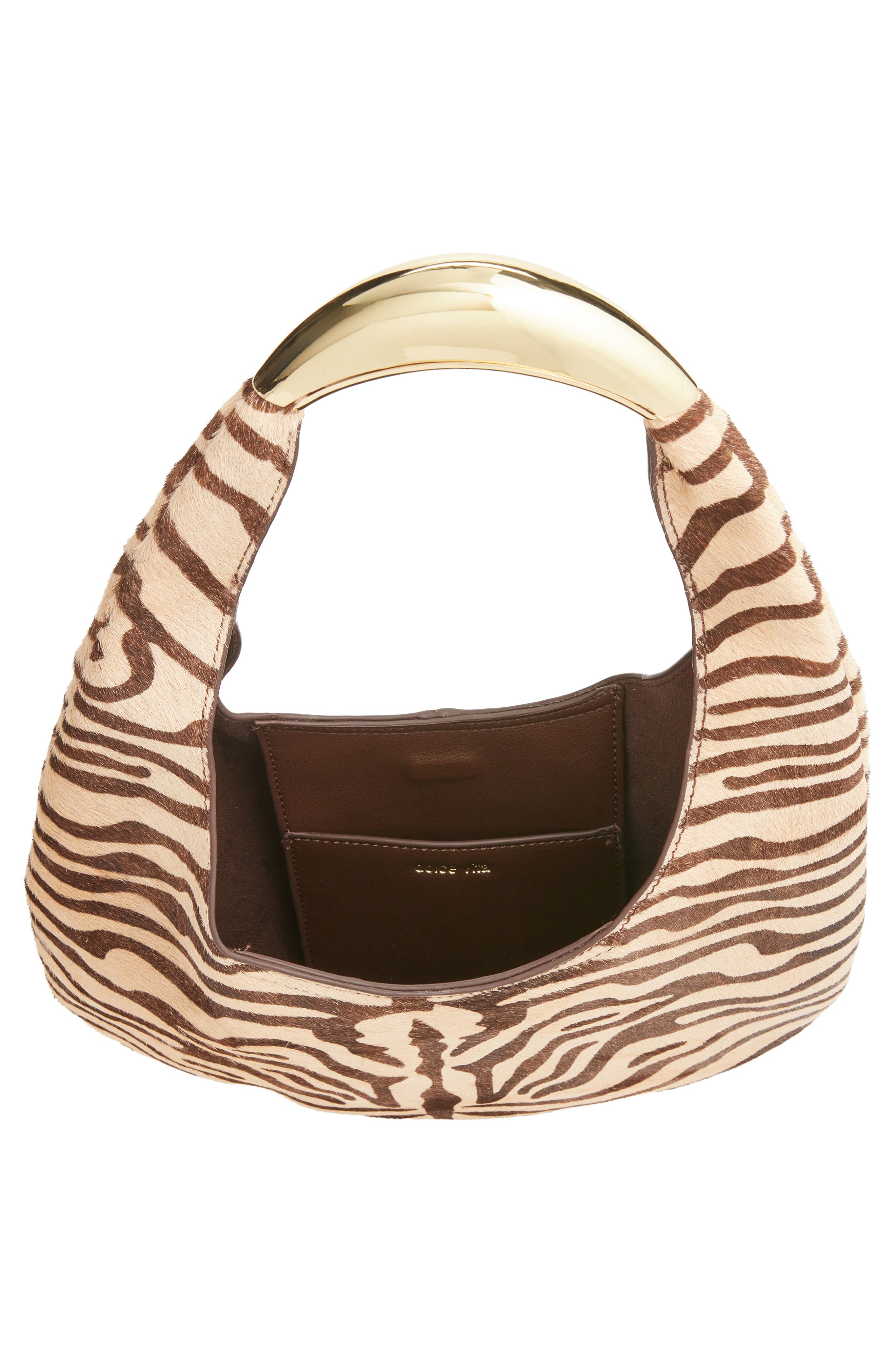 Kairo Zebra Genuine Calf Hair Shoulder Bag, Alternate, color, ZEBRA PRINT CALF HAIR