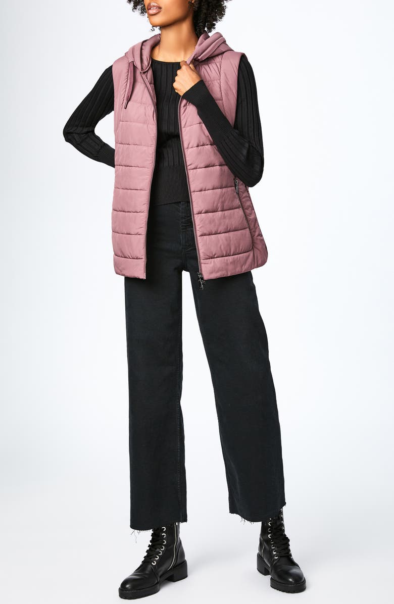 Bernardo Bernado Packable EcoPlume<sup>™</sup> Hooded Vest, Alternate, color, 