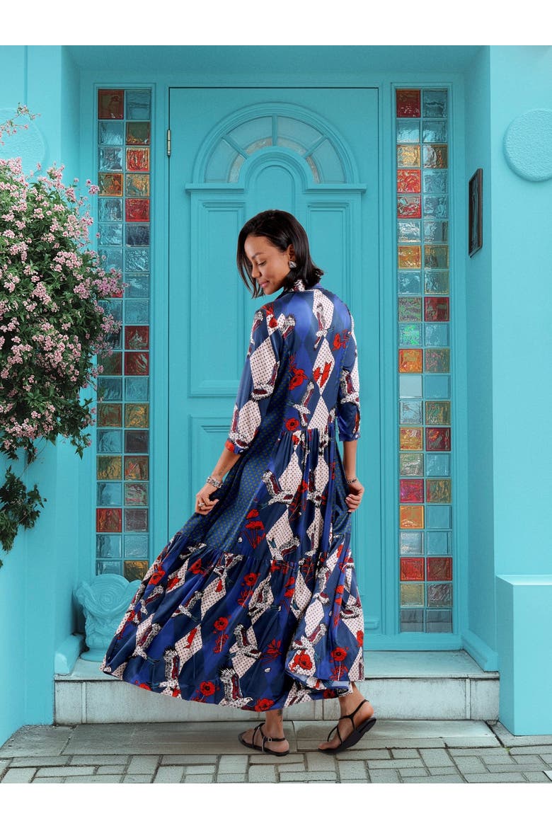 Maxi Shirt Dress - "Eagle Fields", Alternate, color, Eagle Fields