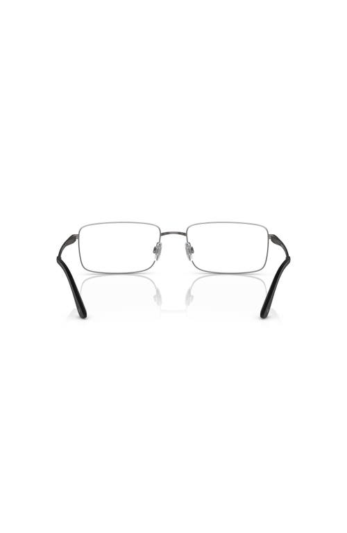 Giorgio Armani 59mm Rectangle Optical Glasses In Gray