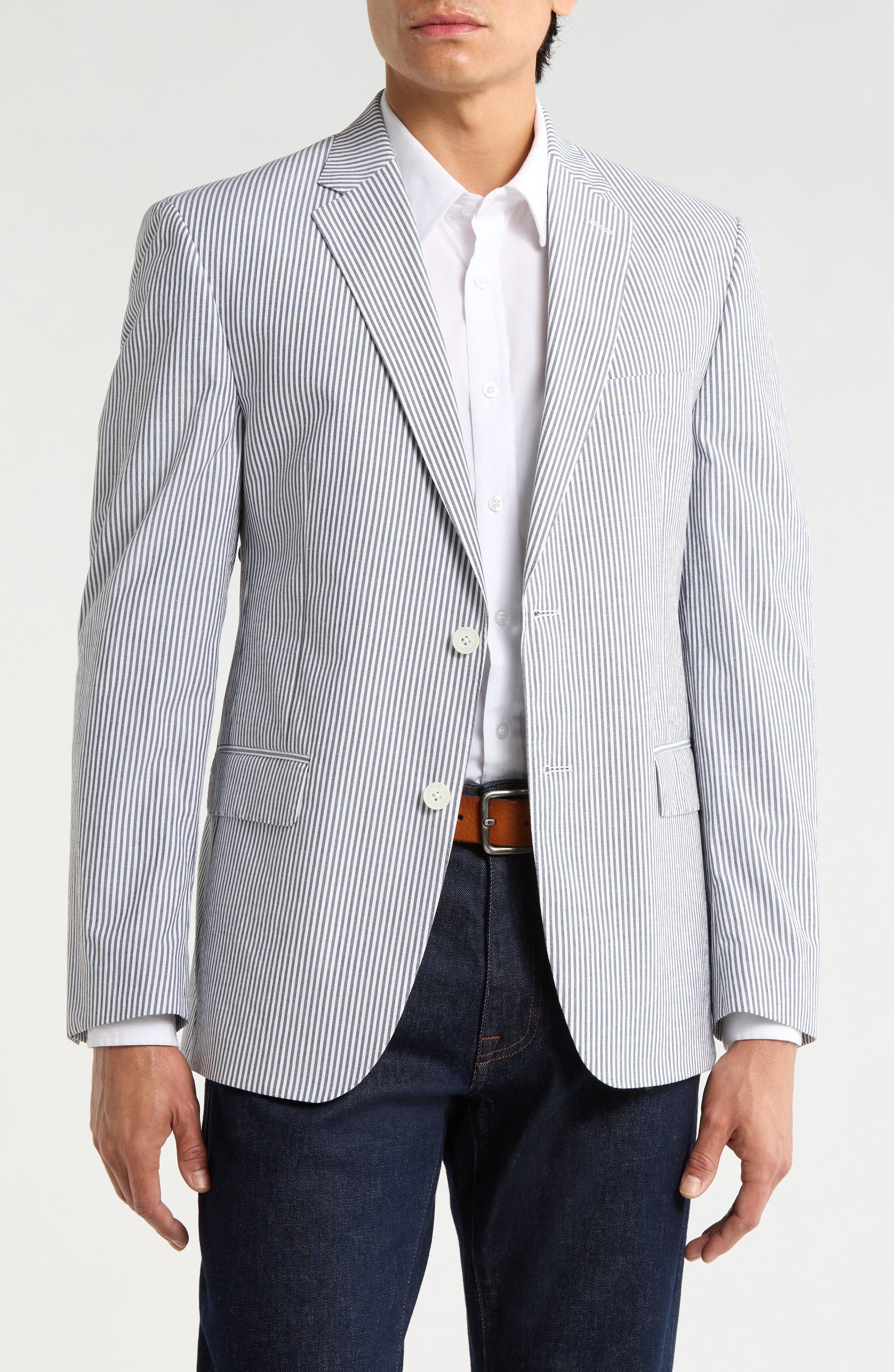 JB Britches Two-Button Stretch Cotton Sport Coat