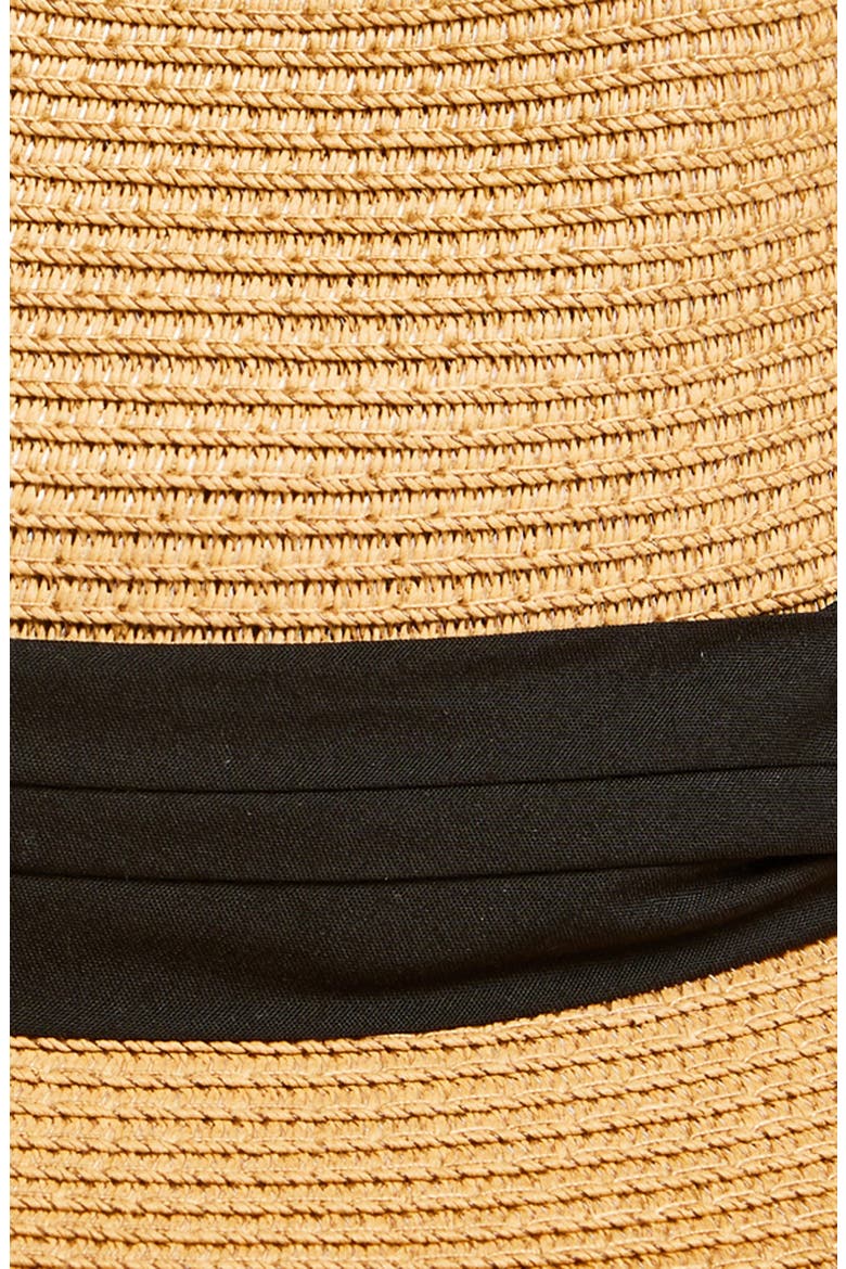 Fray Edge Packable Panama Hat, Alternate, color, DARK NATURAL