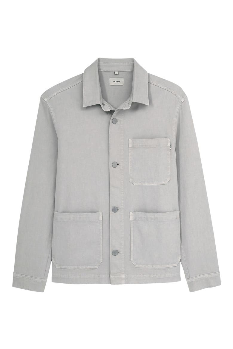 Sean DL Twill Shirt Jacket, Alternate, color, CHALK
