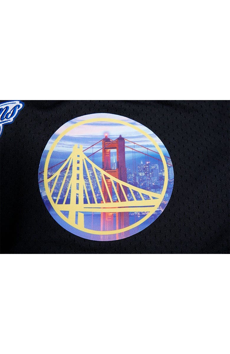 PRO STANDARD Men's Pro Standard Black Golden State Warriors City Scape Mesh Shorts, Alternate, color, Black