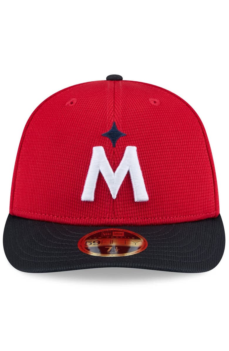 New Era Men's New Era  Red/Navy Minnesota Twins 2025 Spring Training Low Profile 59FIFTY Fitted Hat, Alternate, color, Red