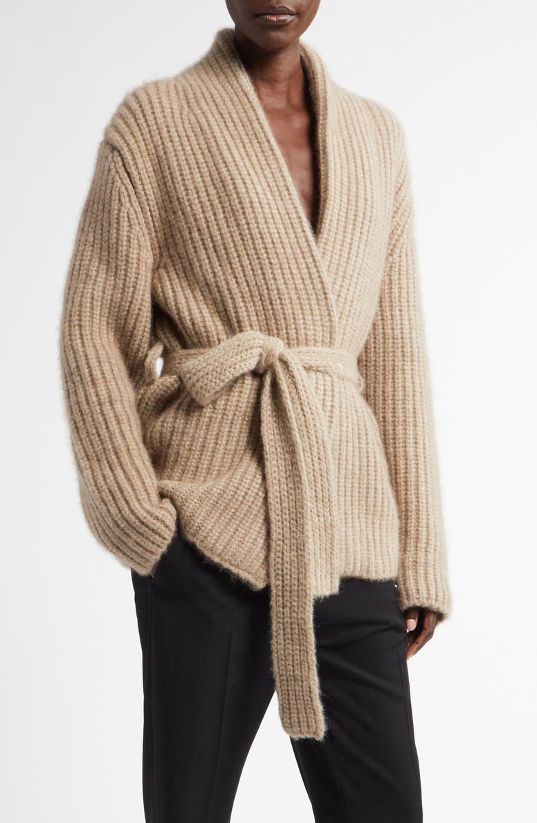 The Row Isotani Cashmere & Silk Wrap Cardigan, Main, color, 