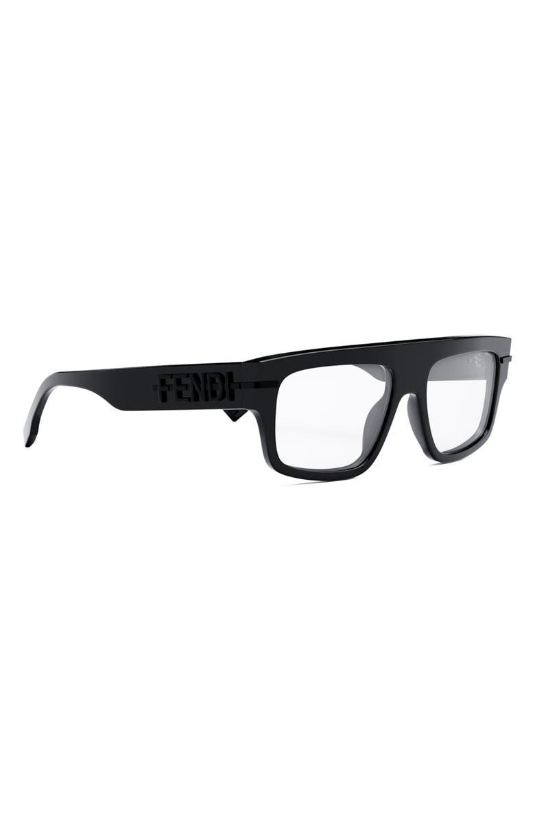 Fendi 'Fendigraphy 54mm Rectangular Optical Glasses, Alternate, color, 
