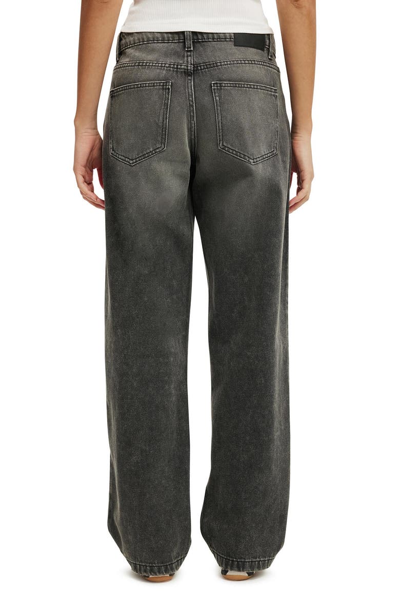 Cotton On Women's Low Rise Straight Jean, Alternate, color, Domino Black