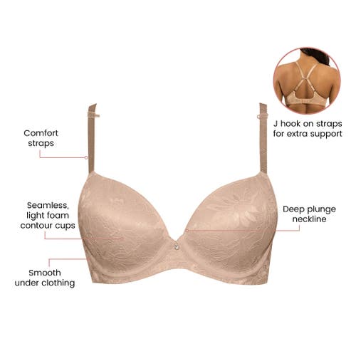 Parfait Luxlacy Lace T-shirt Bra In Neutral