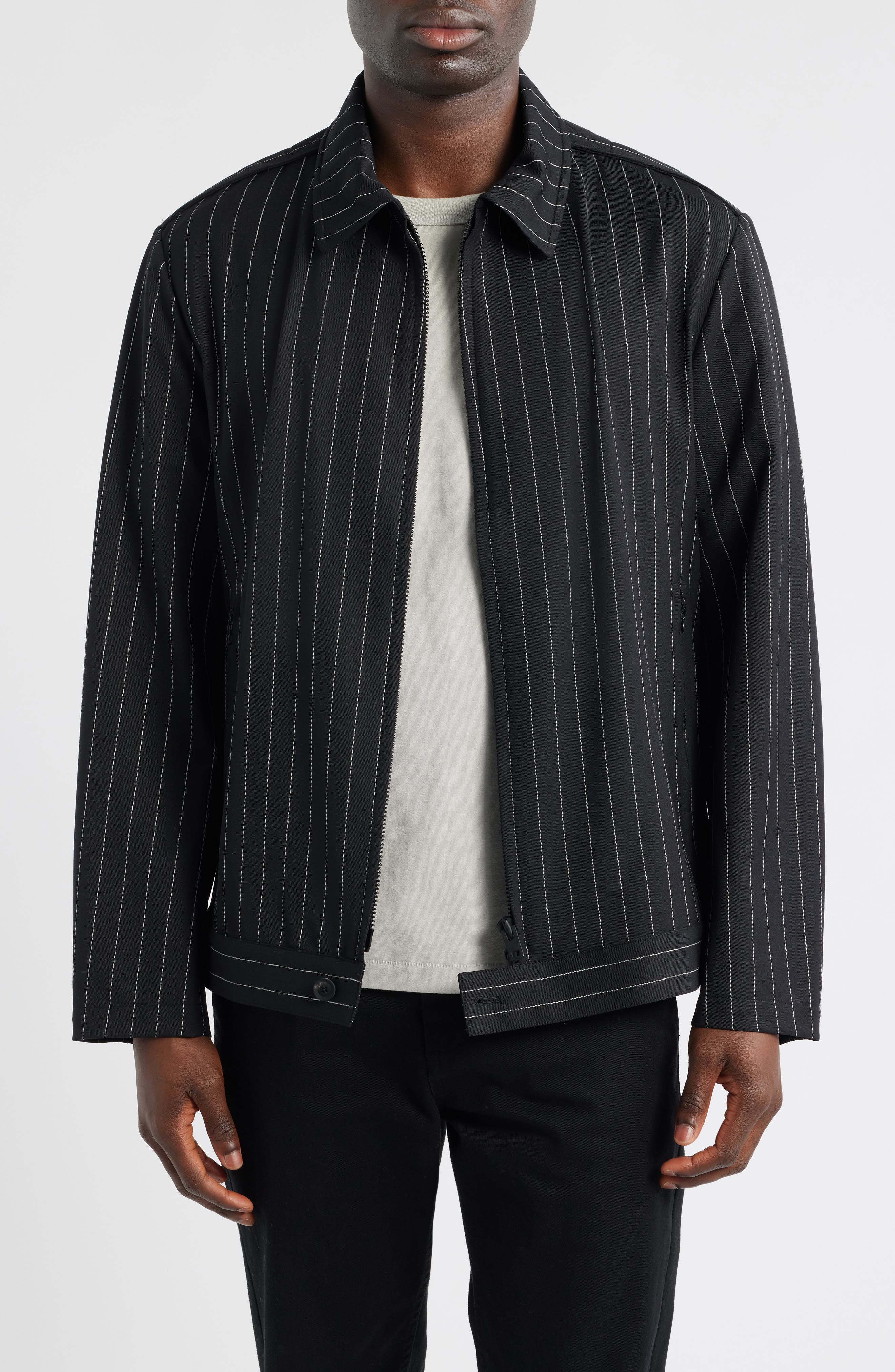 Refined Pinstripe Jacket