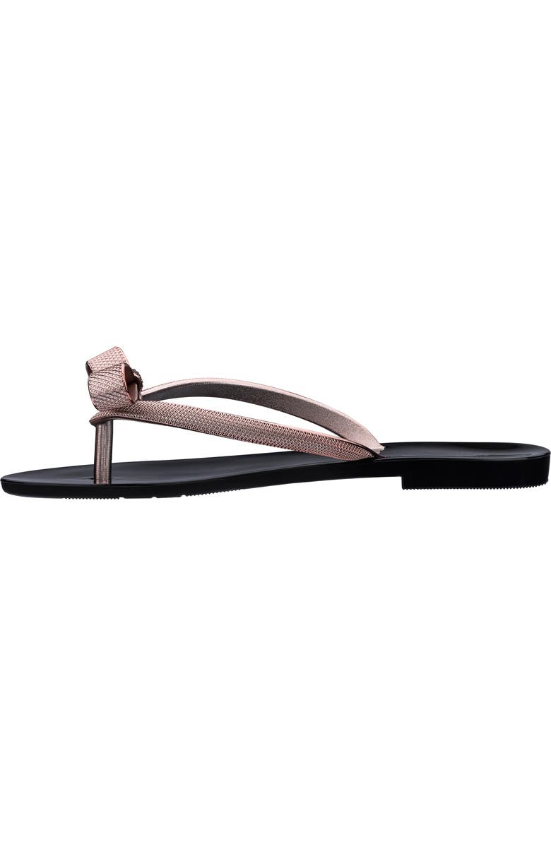 Melissa Harmonic Chrome Bow Flip Flop, Alternate, color,