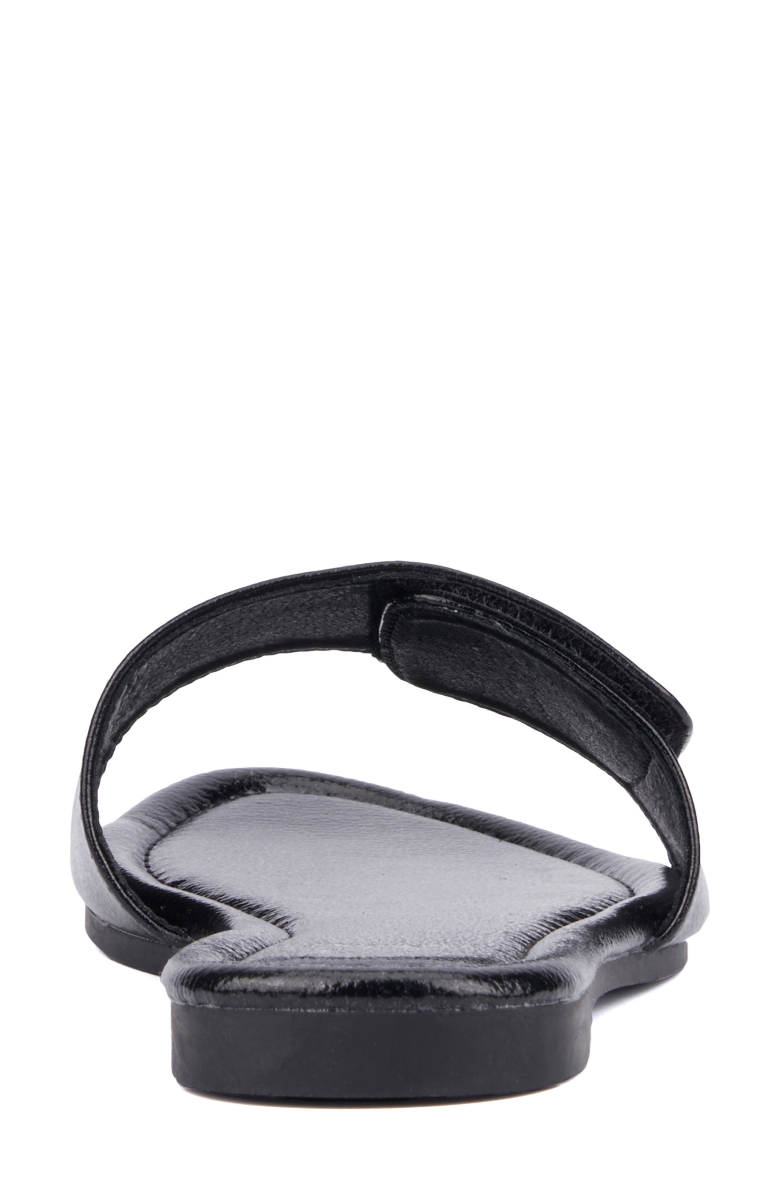 NEW YORK AND COMPANY Adelle Slide Sandal, Alternate, color, Black