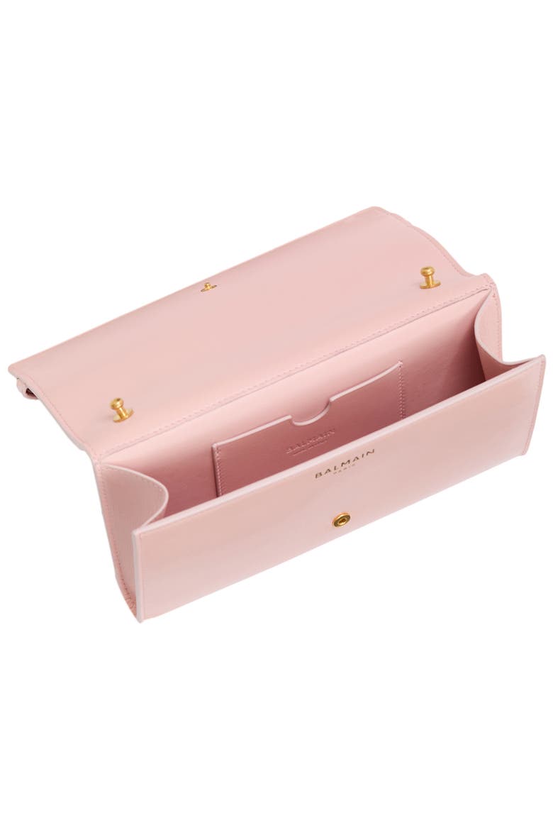 Shuffle calfskin wallet with chain, Alternate, color, pink