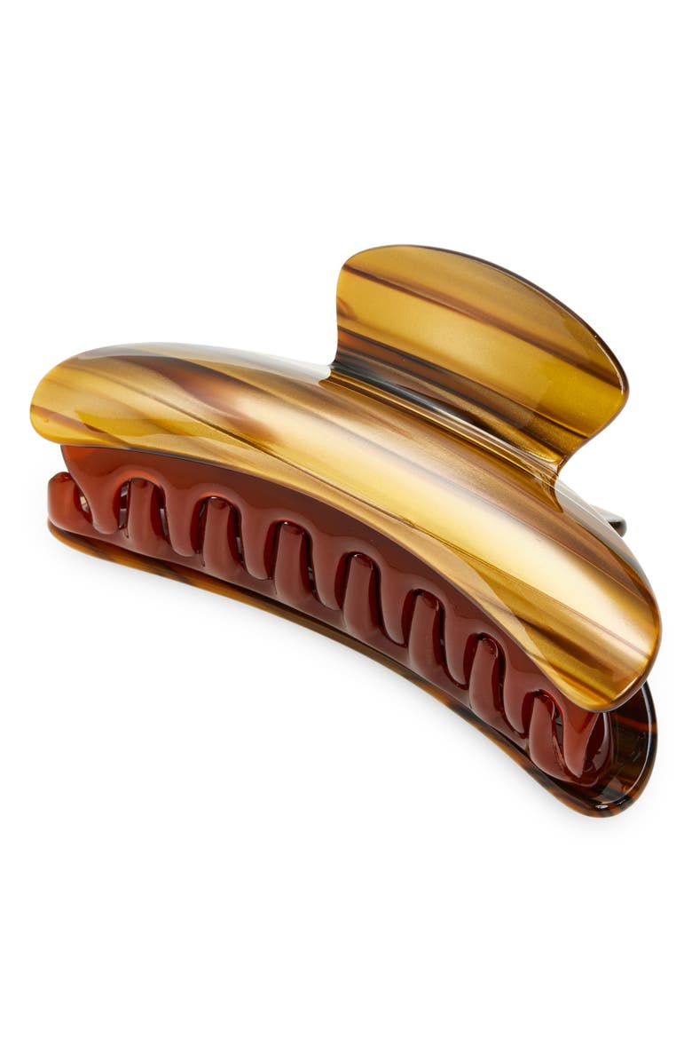 MACHETE Grande Heirloom Claw Clip, Main, color, Tigers Eye