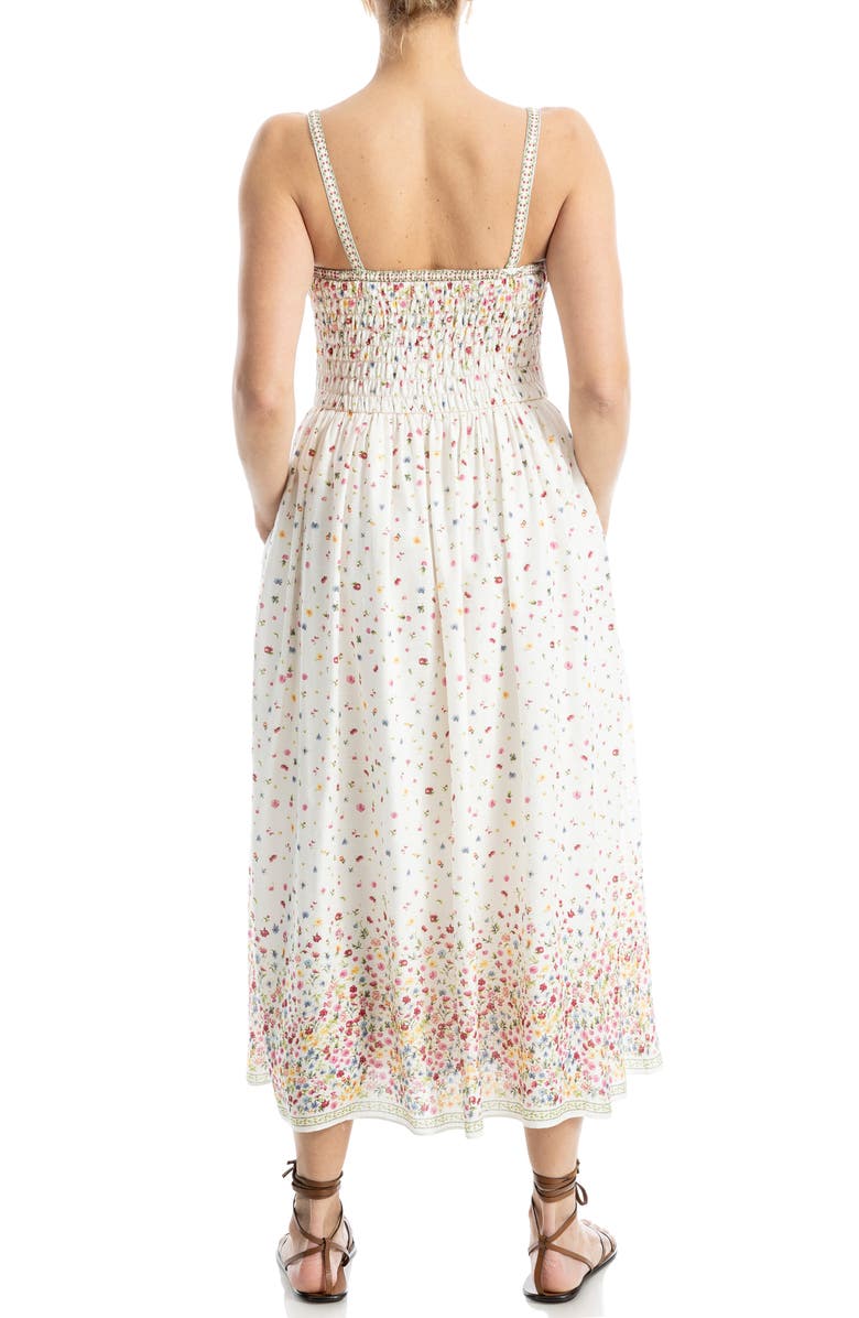 MAX STUDIO Square Neck Midi Dress, Alternate, color,