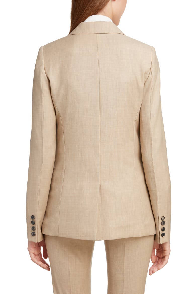 Wool Jacket, Alternate, color, LIGHT BEIGE-WHITE