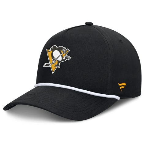 Men's Fanatics Black Pittsburgh Penguins Authentic Pro Rink Roper A-Frame Adjustable Hat