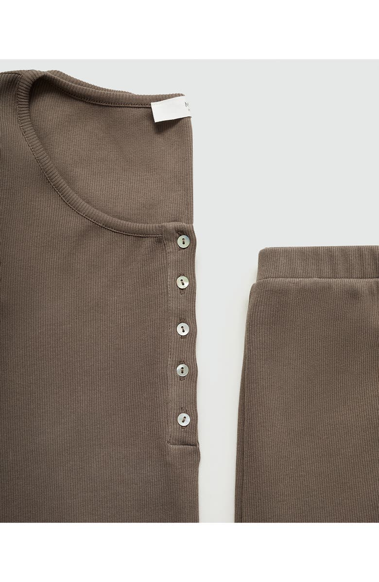 MANGO Two-Piece Pajamas, Alternate, color, 