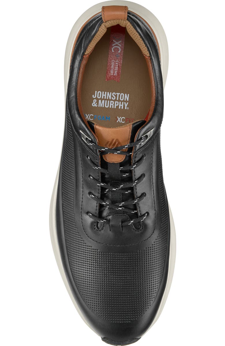 Johnston & Murphy Declan Waterproof Sneaker, Alternate, color, Black Waterproof Full Grain