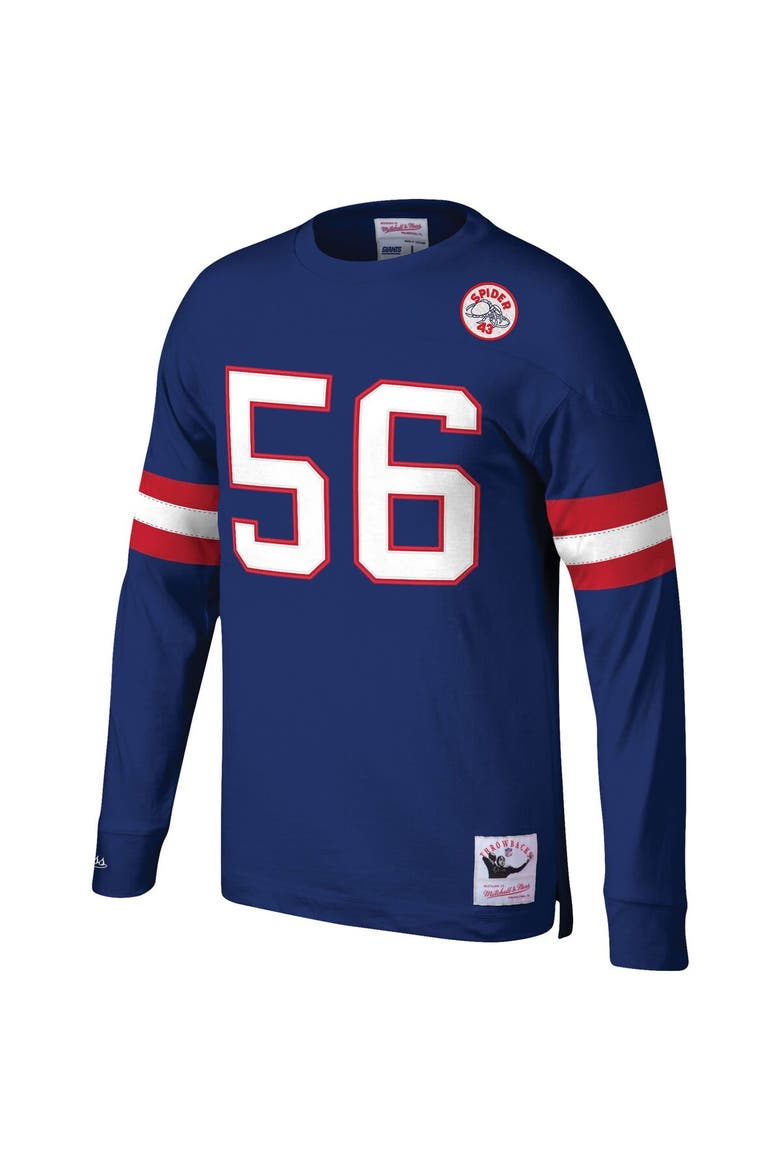 Men's Mitchell & Ness Lawrence Taylor Royal New York Giants Big & Tall Cut & Sew Player Name & Number Long Sleeve T-Shirt, Alternate, color, Royal